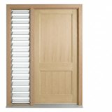 Corinthian Blonde Oak AWO 2 Door - Supplied & Installed - Just Doors QLD