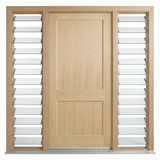 Corinthian Blonde Oak AWO 2 Door - Supplied & Installed - Just Doors QLD