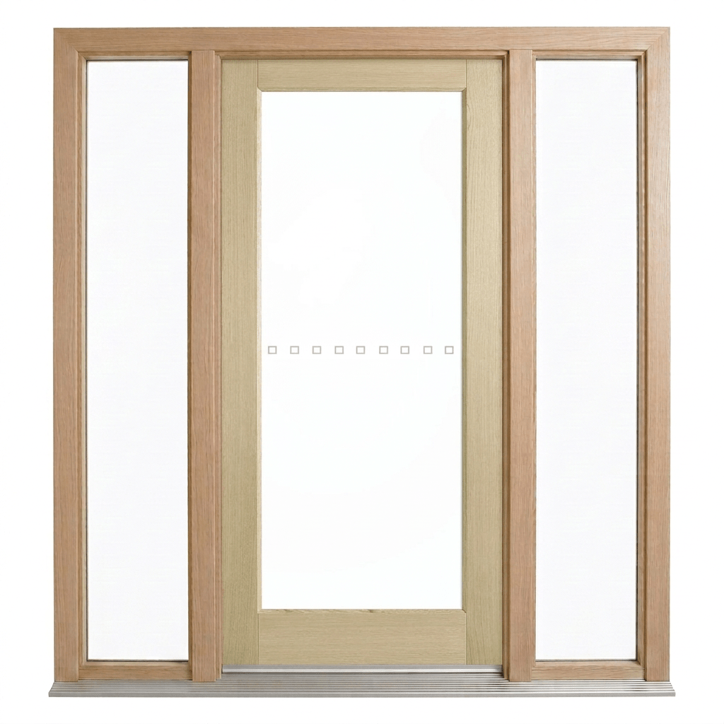 Corinthian Blonde Oak AWO 21 Door - Supplied & Installed - Just Doors QLD