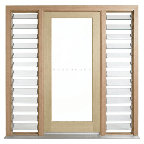 Corinthian Blonde Oak AWO 21 Door - Supplied & Installed - Just Doors QLD