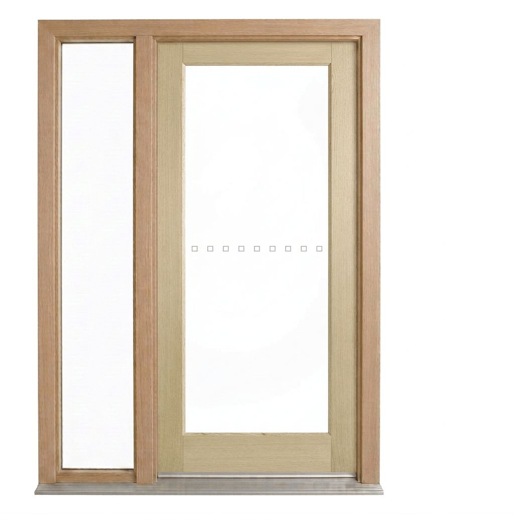 Corinthian Blonde Oak AWO 21 Door - Supplied & Installed - Just Doors QLD