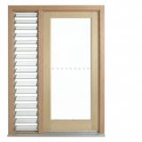 Corinthian Blonde Oak AWO 21 Door - Supplied & Installed - Just Doors QLD
