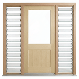 Corinthian Blonde Oak AWO 2G Door - Supplied & Installed - Just Doors QLD