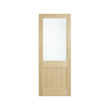 Corinthian Blonde Oak AWO 2G Glazed Timber Door - Just Doors QLD