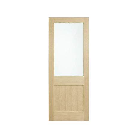 Corinthian Blonde Oak AWO 2G Glazed Timber Door - Just Doors QLD
