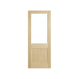 Corinthian Blonde Oak AWO 2G Glazed Timber Door - Just Doors QLD