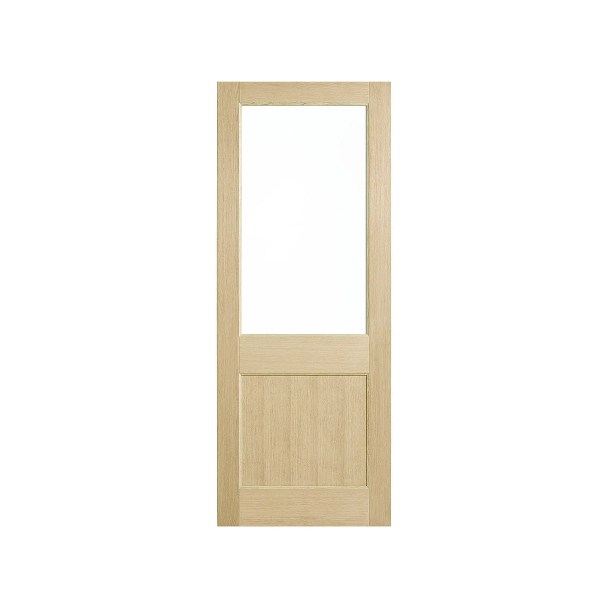 Corinthian Blonde Oak AWO 2G Glazed Timber Door - Just Doors QLD