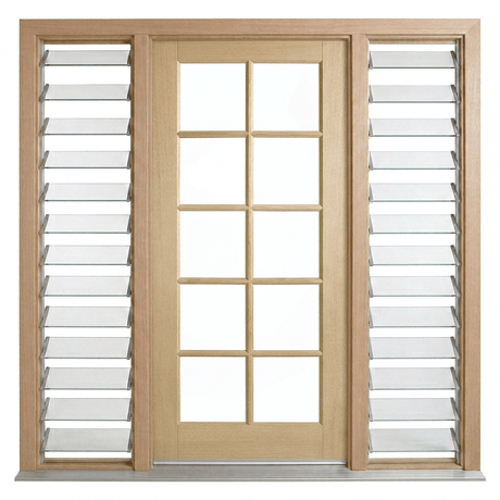 Corinthian Blonde Oak AWO 40 Door - Supplied & Installed - Just Doors QLD