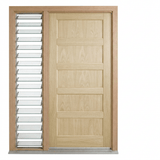 Corinthian Blonde Oak AWO 5 Door - Supplied & Installed - Just Doors QLD