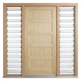 Corinthian Blonde Oak AWO 5 Door - Supplied & Installed - Just Doors QLD