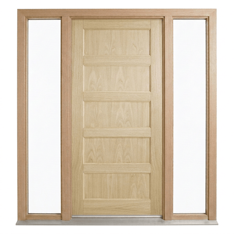 Corinthian Blonde Oak AWO 5 Door - Supplied & Installed - Just Doors QLD