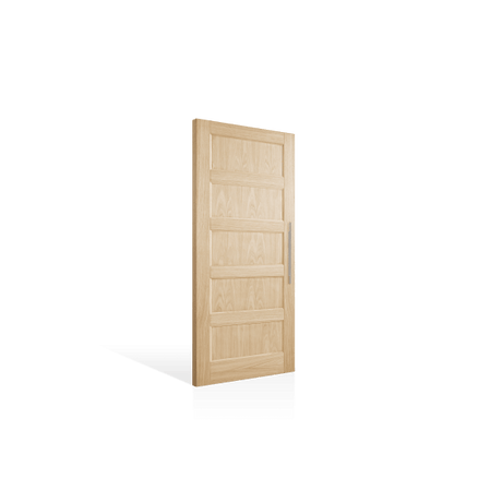 Corinthian Blonde Oak AWO 5 Timber Door - Just Doors QLD