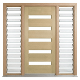 Corinthian Blonde Oak AWO 52G Door - Supplied & Installed - Just Doors QLD