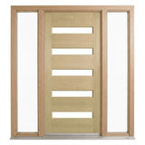 Corinthian Blonde Oak AWO 52G Door - Supplied & Installed - Just Doors QLD