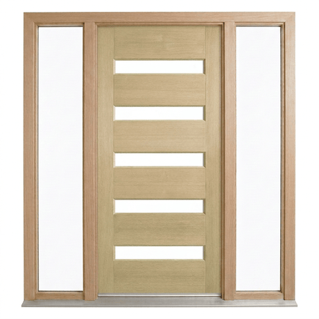 Corinthian Blonde Oak AWO 52G Door - Supplied & Installed - Just Doors QLD