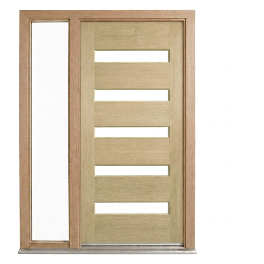 Corinthian Blonde Oak AWO 52G Door - Supplied & Installed - Just Doors QLD