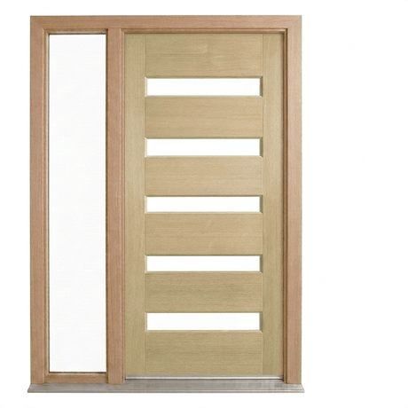 Corinthian Blonde Oak AWO 52G Door - Supplied & Installed - Just Doors QLD