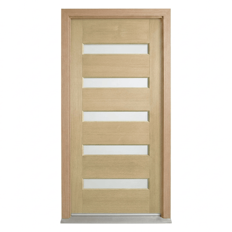 Corinthian Blonde Oak AWO 52G Door - Supplied & Installed - Just Doors QLD