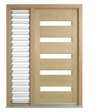 Corinthian Blonde Oak AWO 52G Door - Supplied & Installed - Just Doors QLD