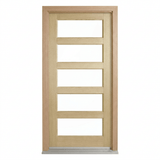 Corinthian Blonde Oak AWO 5G Door - Supplied & Installed - Just Doors QLD