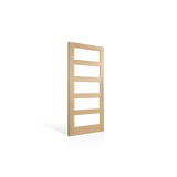 Corinthian Blonde Oak AWO 5G Horizontal Glazed Timber Door - Just Doors QLD