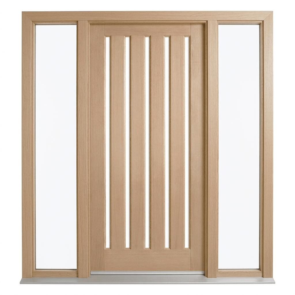 Corinthian Blonde Oak AWO 5VG Door & Frame Installation Packages – 2040mm and 2340mm - Just Doors QLD