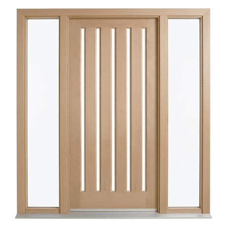 Corinthian Blonde Oak AWO 5VG Door & Frame Installation Packages – 2040mm and 2340mm - Just Doors QLD
