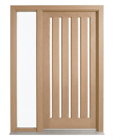Corinthian Blonde Oak AWO 5VG Door & Frame Installation Packages – 2040mm and 2340mm - Just Doors QLD