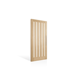 Corinthian Blonde Oak AWO 5VG Vertical Glazed Timber Door - Just Doors QLD