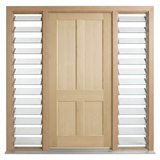 Corinthian Blonde Oak AWO 7 Door - Supplied & Installed - Just Doors QLD