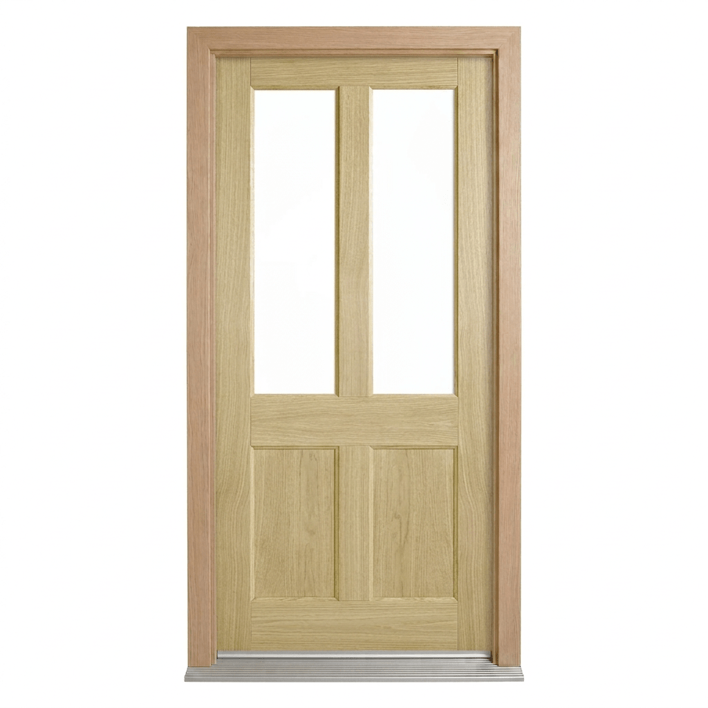 Corinthian Blonde Oak AWO 7G Door - Supplied & Installed - Just Doors QLD