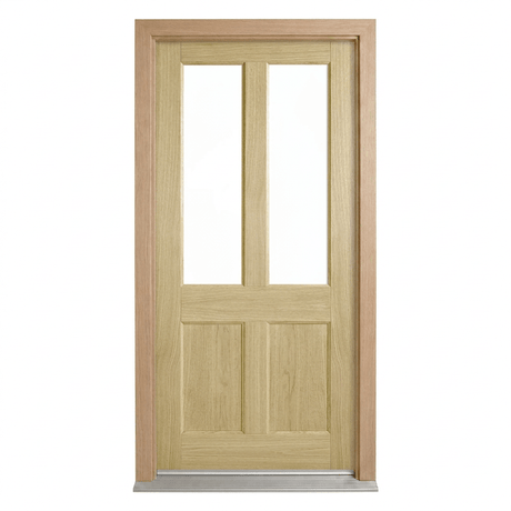 Corinthian Blonde Oak AWO 7G Door - Supplied & Installed - Just Doors QLD