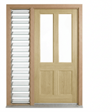 Corinthian Blonde Oak AWO 7G Door - Supplied & Installed - Just Doors QLD
