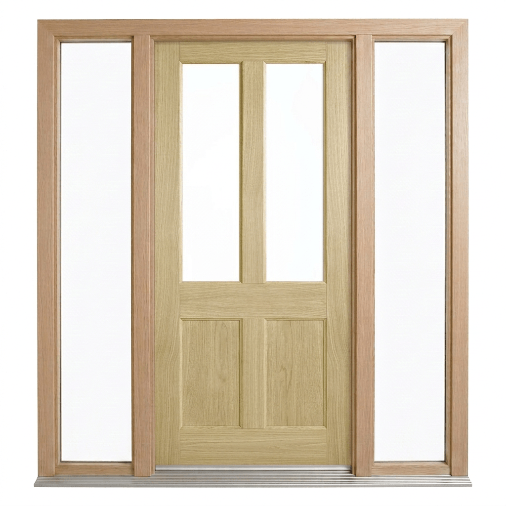 Corinthian Blonde Oak AWO 7G Door - Supplied & Installed - Just Doors QLD