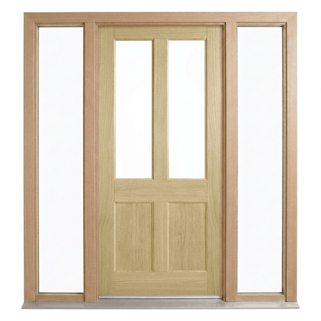 Corinthian Blonde Oak AWO 7G Door - Supplied & Installed - Just Doors QLD
