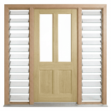 Corinthian Blonde Oak AWO 7G Door - Supplied & Installed - Just Doors QLD