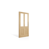 Corinthian Blonde Oak AWO 7G Traditional Glazed Timber Door - Just Doors QLD
