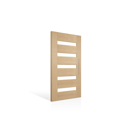 Corinthian Blonde Oak AWOWS 52G Horizontal Glazed Timber Door - Just Doors QLD