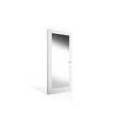 Corinthian Moda Primed PMOD 25 Internal Door with mirror - Supplied & Installed - Just Doors QLD