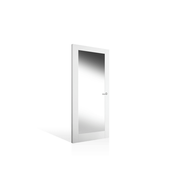 Corinthian Moda Primed PMOD 25 Internal Door with mirror - Supplied & Installed - Just Doors QLD