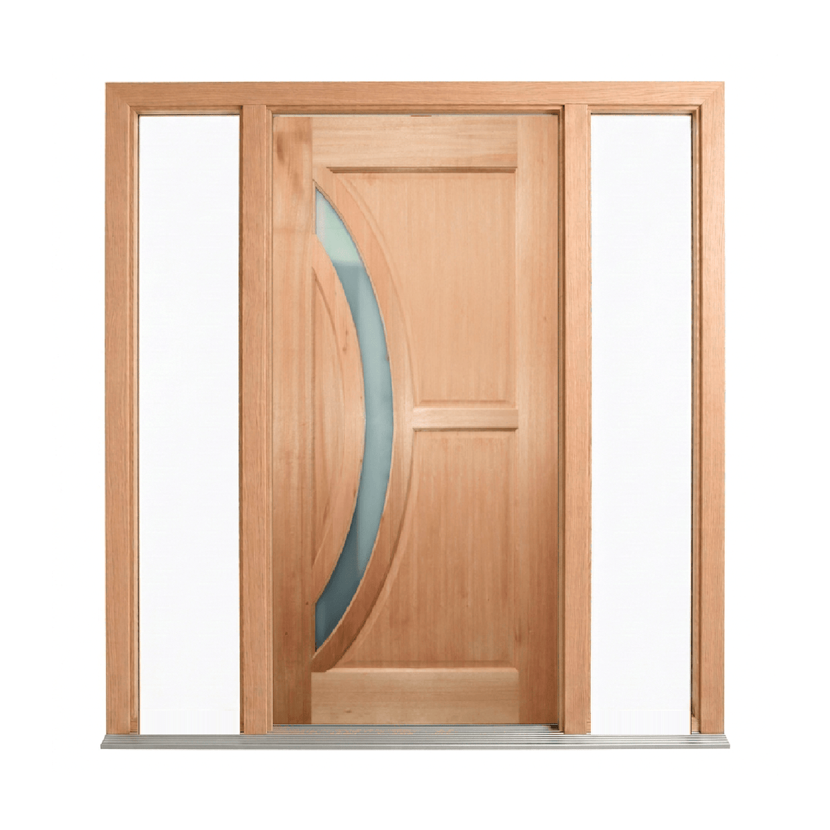 Crescent Glass Timber Door 2040mm – Supplied & Installed