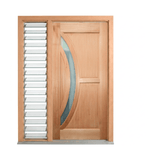 Crescent Glass Timber Door 2040mm – Supplied & Installed