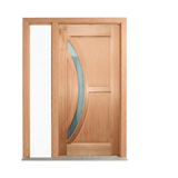 Crescent Glass Timber Door 2040mm – Supplied & Installed