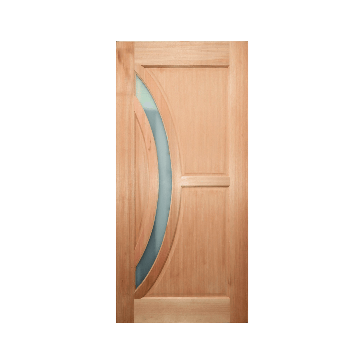 Crescent Glass Timber Door WS Wide Style 2040 & 2340mm – Supplied & Installed - Just Doors QLD