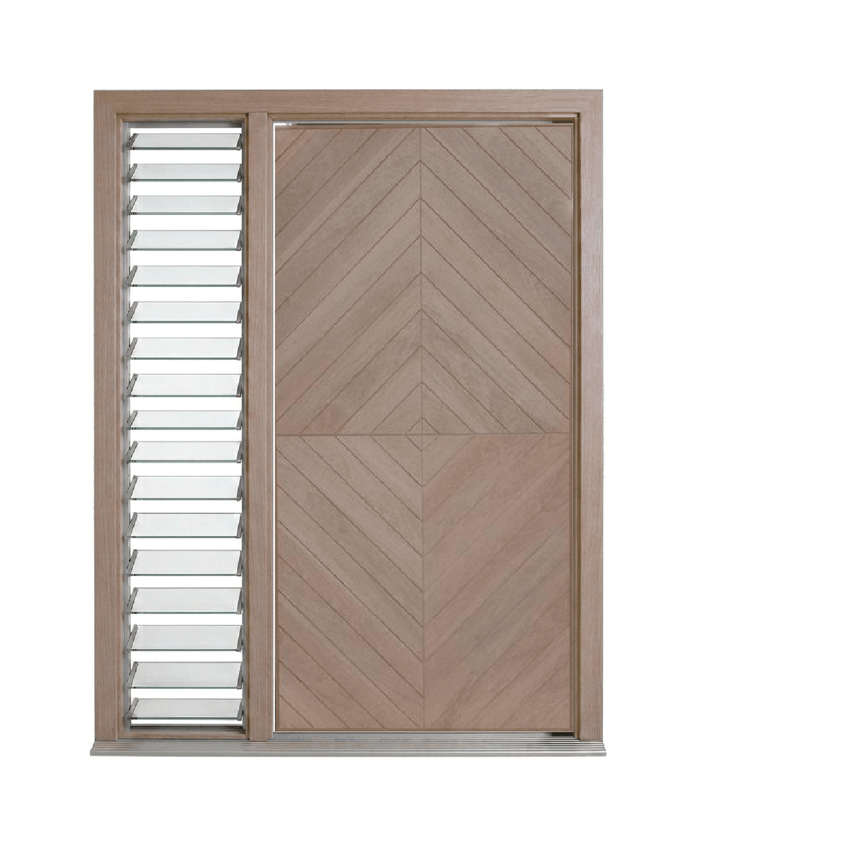 Diamond Pattern Timber Door – SP-Diamond – WS Wide Style 2040 & 2340mm – Pre-Hung