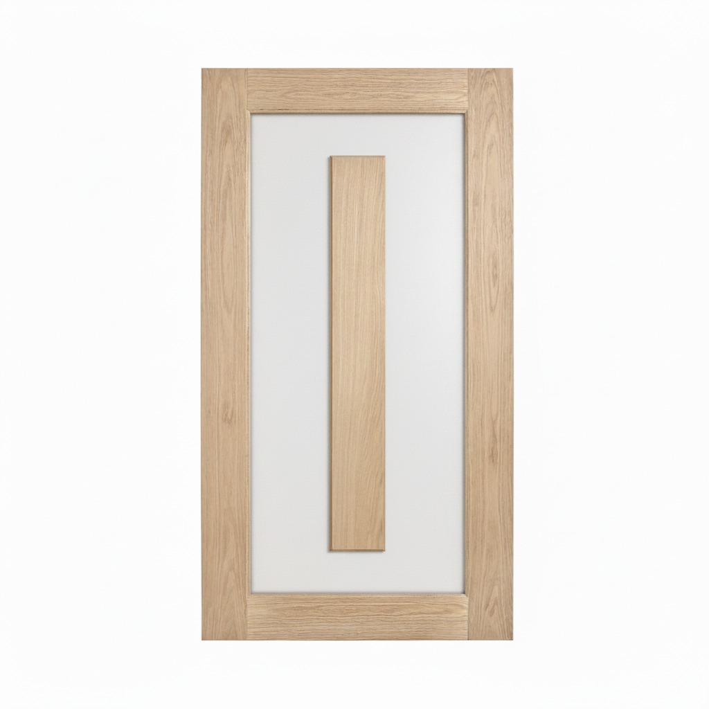Door with frosted glass