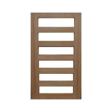 Horizontal 6 Panel Glass Door – GD-D6B — original catalogue image