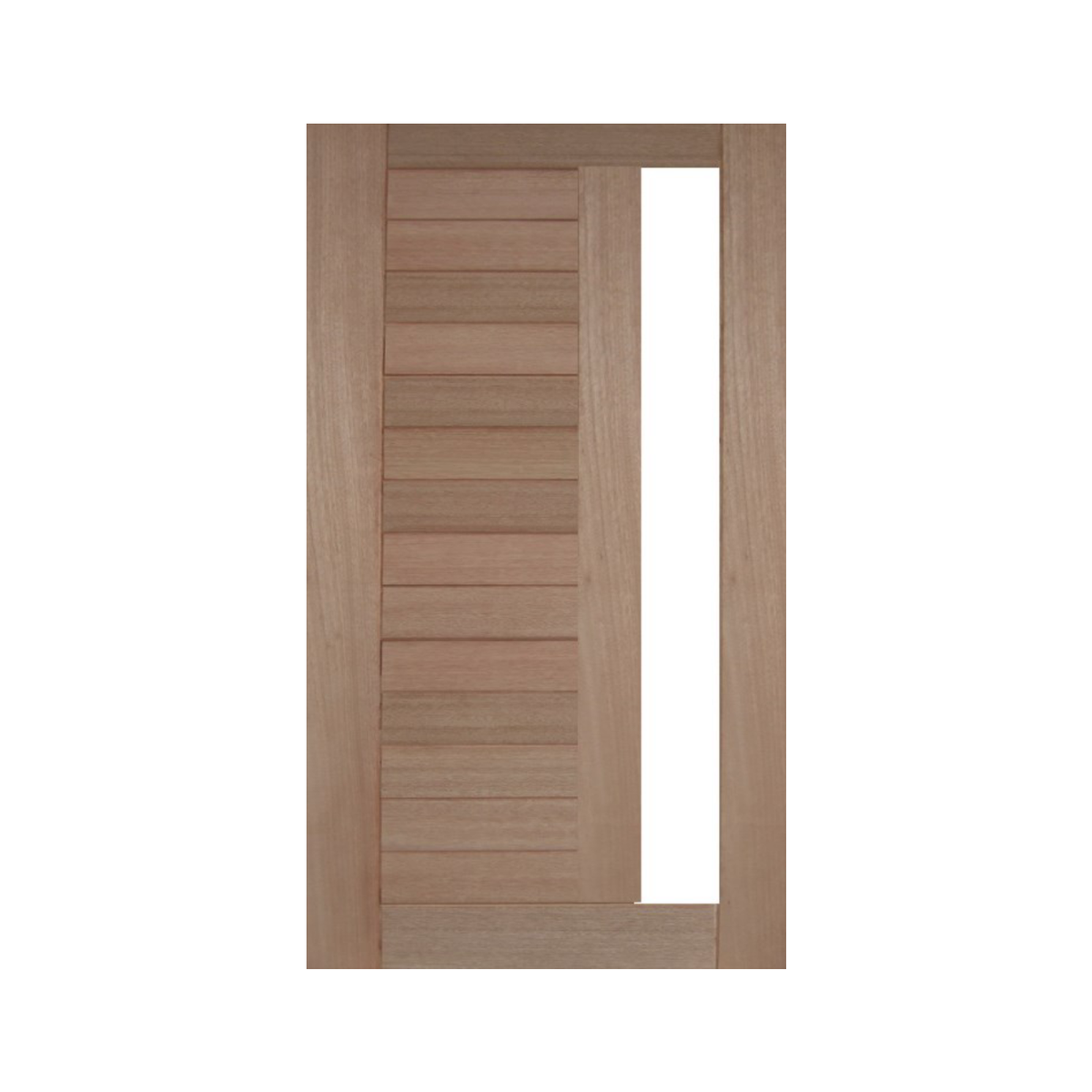 Horizontal Plank 1 Lite Timber Entrance Door – GD-15H1V — original catalogue image