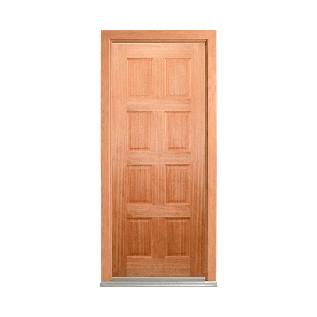 Eight-Panel Timber Door 2040mm – Supplied & Installed