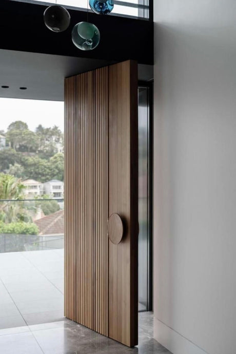 Elite 6 Vertical Timber Slat Plus (60mm Door) - Just Doors QLD